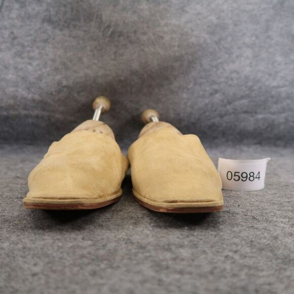 Asos Design Shoes Womens 6 Mule Flats Slip On Casual Classic Square Toe Beige - Picture 3 of 13